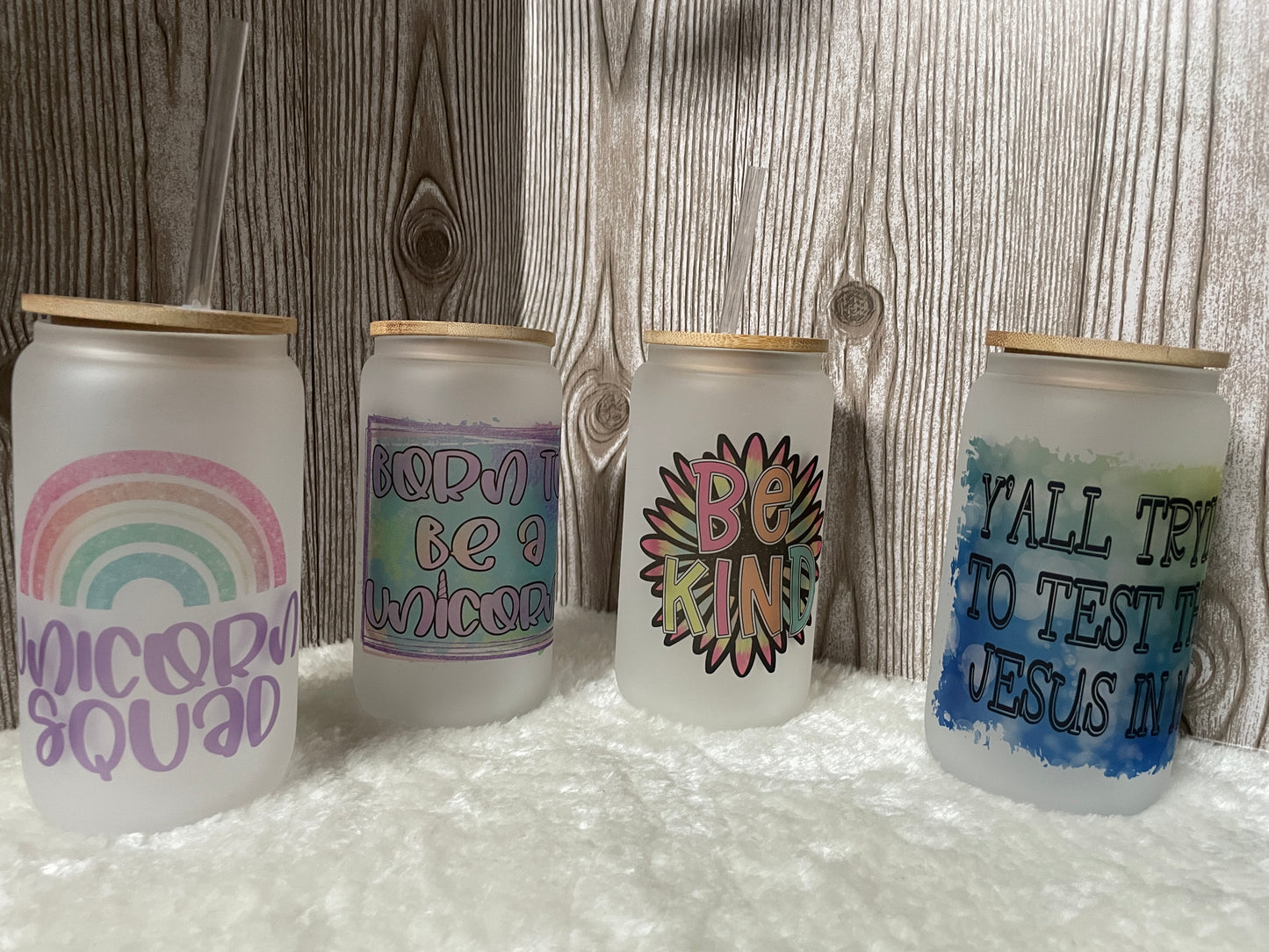 Frosted Glass Tumblers